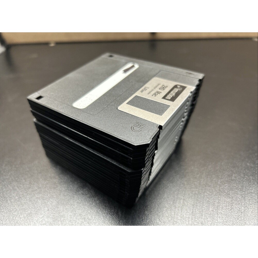 Lot of 20 Imation 3.5” Black Floppy Disks 1.44MB 2HD IBM Tested & Formatted